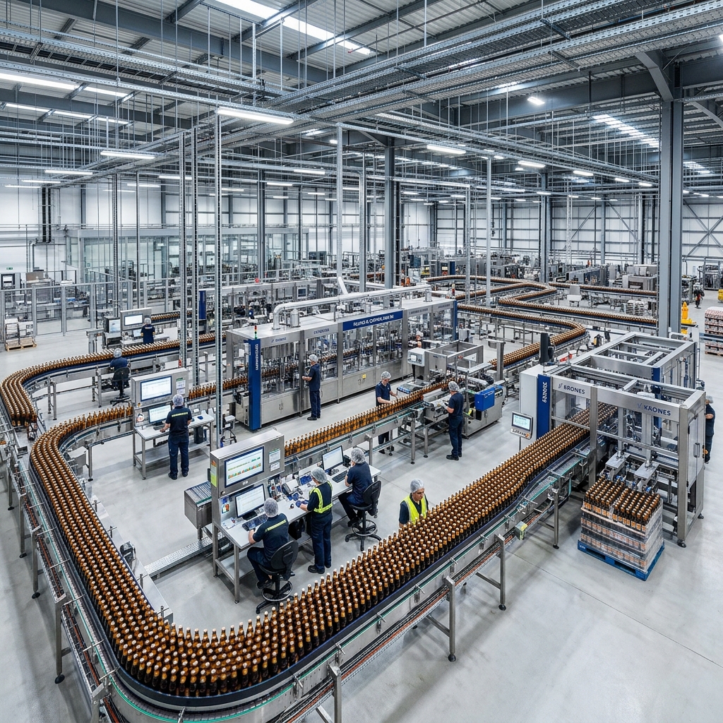 Línea de producción de alimentos con equipos de lavado industrial SuperKlean y herramientas higiénicas Vikan